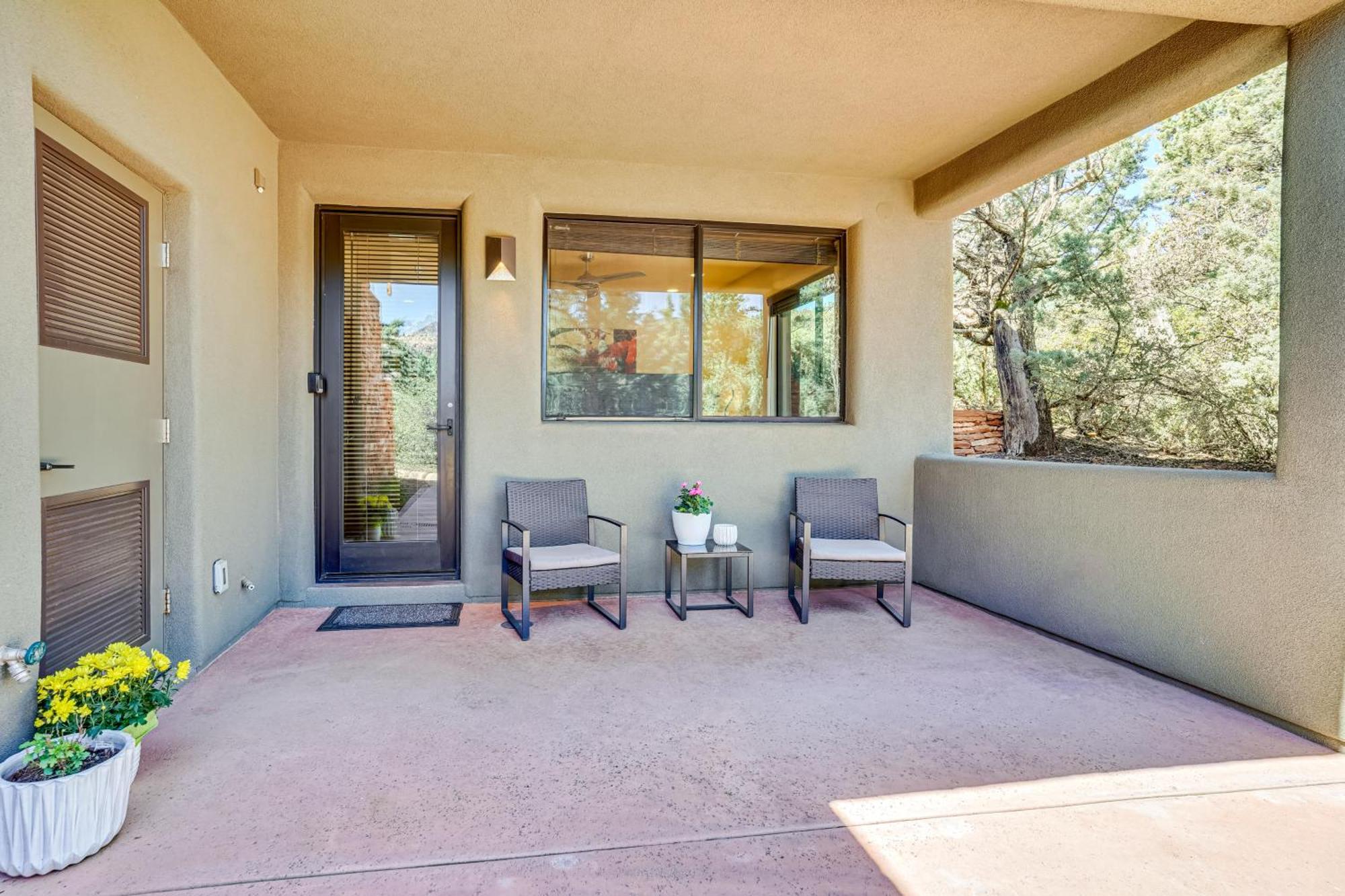 דירות Sedona Couples Retreat With Patio Walk To Trails! מראה חיצוני תמונה