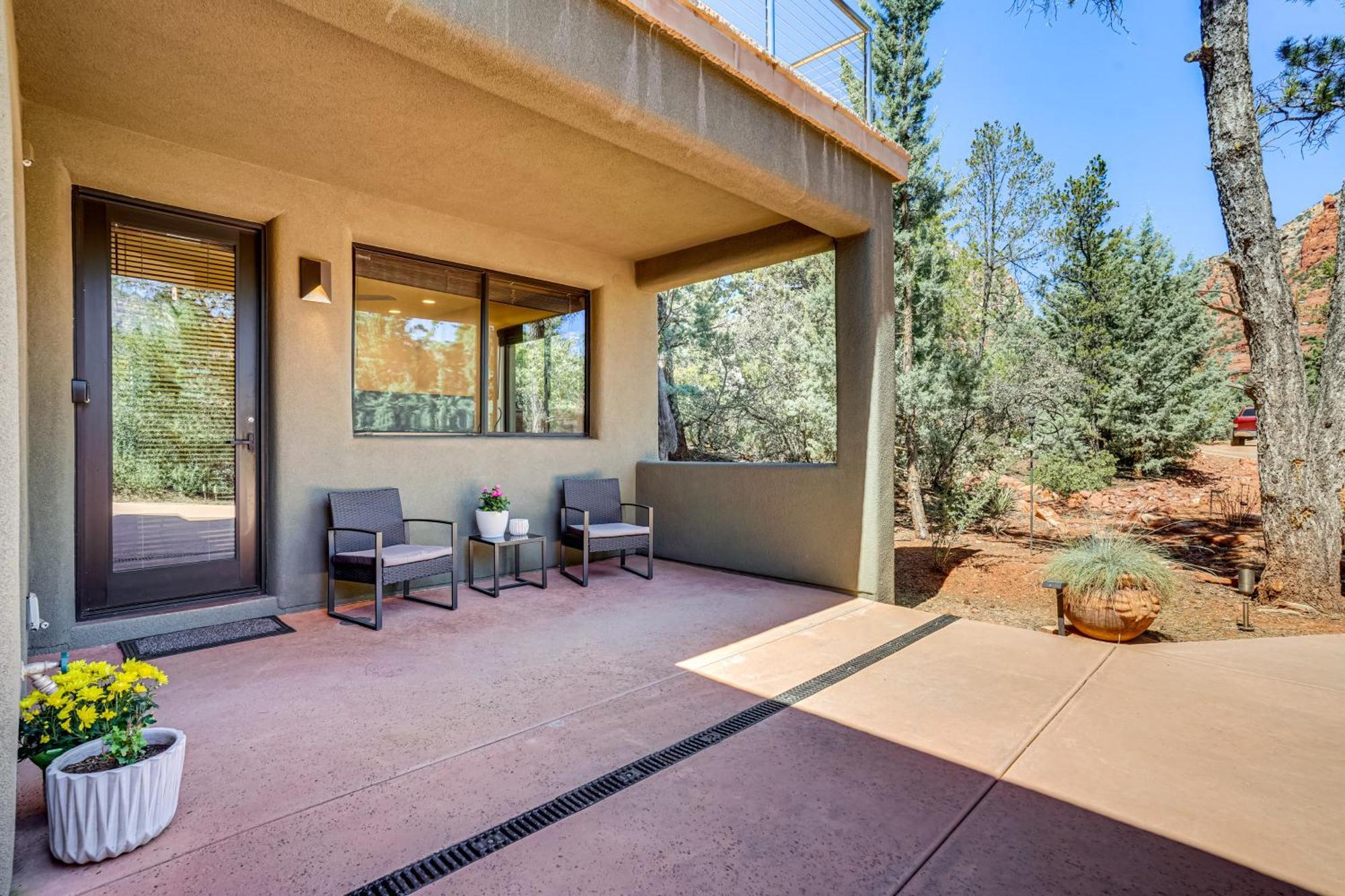 דירות Sedona Couples Retreat With Patio Walk To Trails! מראה חיצוני תמונה